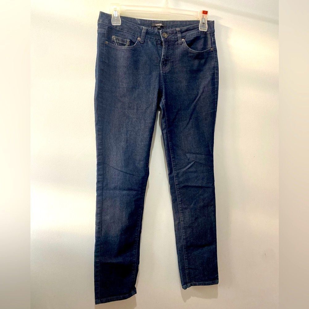 Dark Blue Jeans with Subtle Fading George - Picture 2 of 6